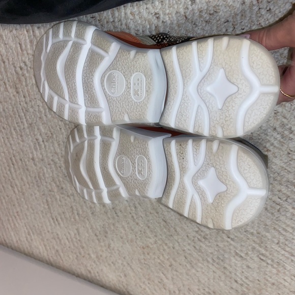 Chloé- authentic designer Sonnie Snakeskin Sneakers multicolored - Picture 10 of 12